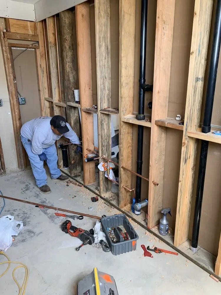 Commercial rough-in plumbing for Gas Line Repair in Forest Park